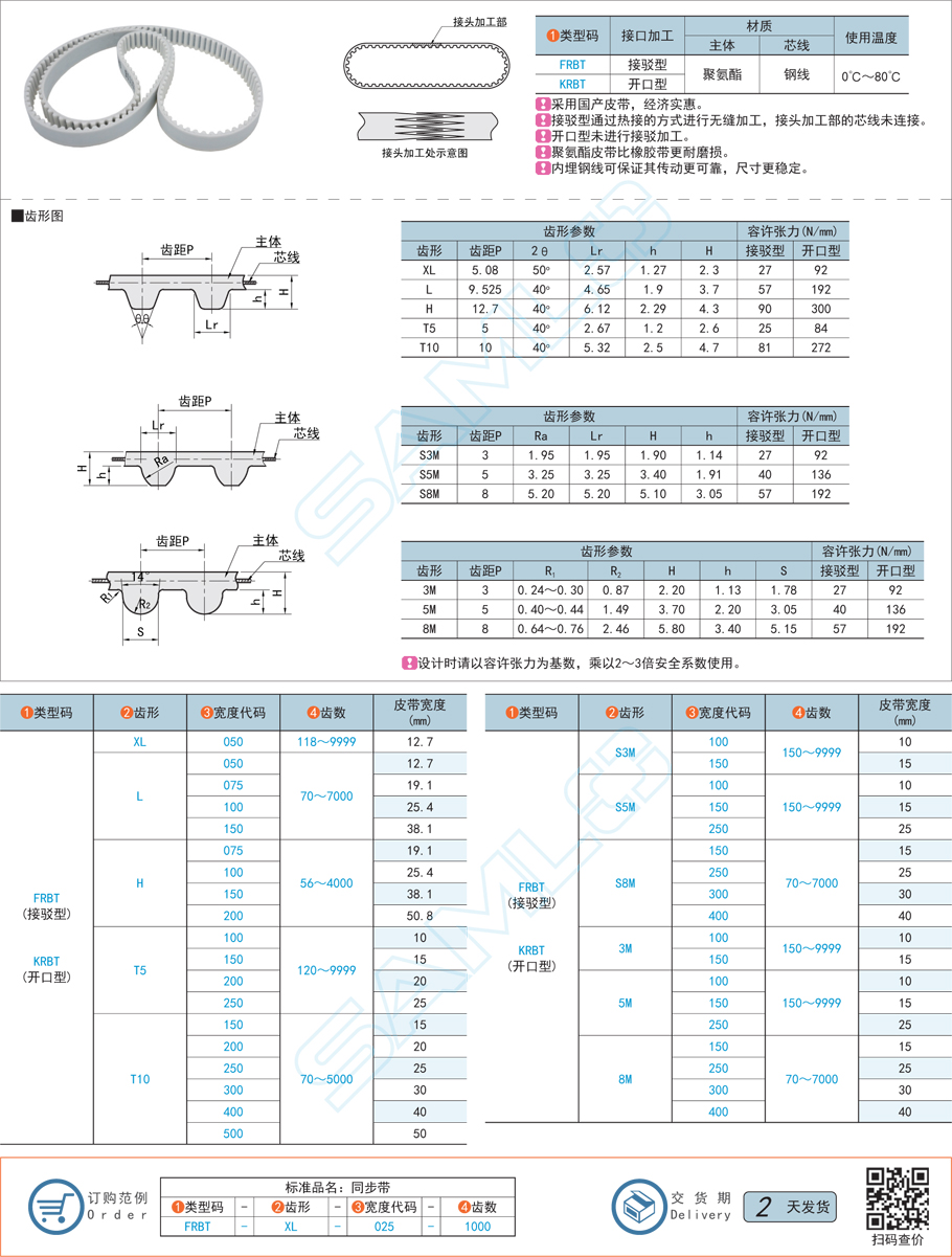 聚氨酯同步帶齒形偏移的原因