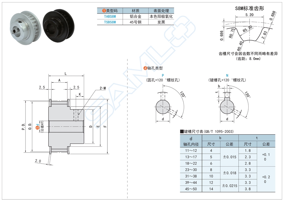 步進電機帶輪，同步帶輪運輸，同步輪變形